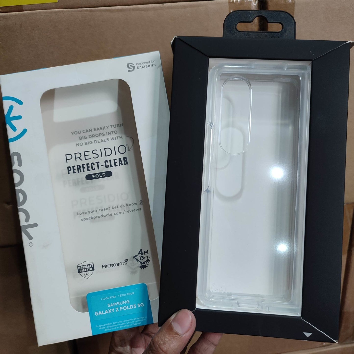 SPECK (UNIT: SAMSUNG GALAXY Z FOLD 3 5G COLOR: PRESIDIO PERFECT CLEAR