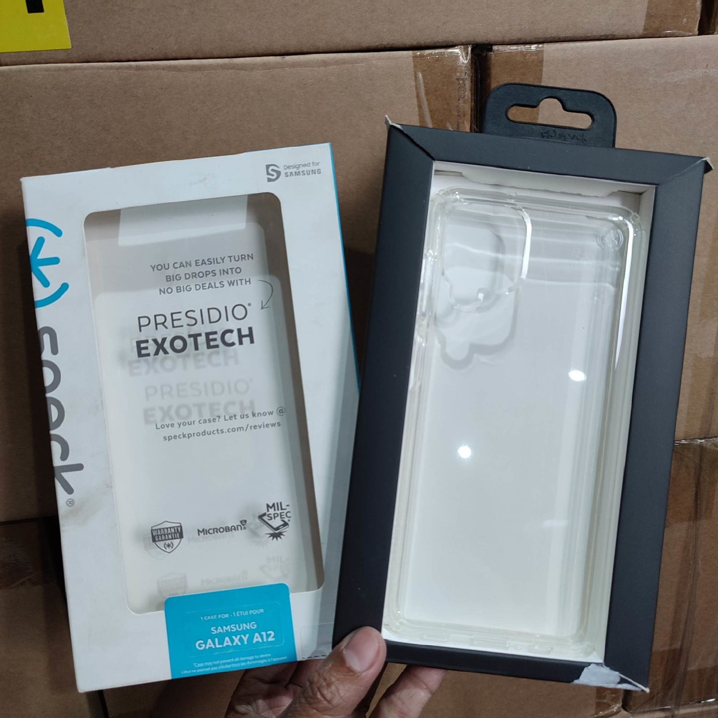 SPECK (UNIT: SAMSUNG GALAXY A12 COLOR: PRESIDIO EXOTECH TRANSPARENT)