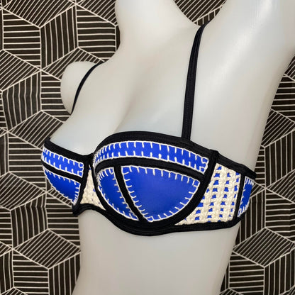 Authentic Australian Triangl Swimwear Swimsuit - Brigitte-Bahamas Blue Top & Bot-Top