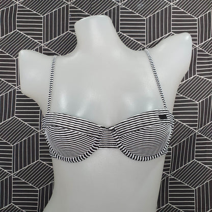 Authentic Australian Triangl Swimwear Swimsuit - Paige - Stripe Black-Top