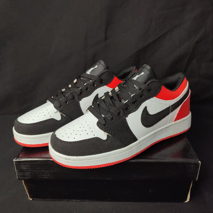 Nike Air Jordan 1 Low Retro White Logo (Black/White/Red) (CLASS TYPE QUALITY ONLY)