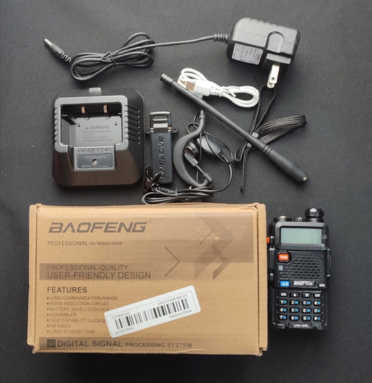 UV- 5R Baofeng Professional FM Transceiver - Black