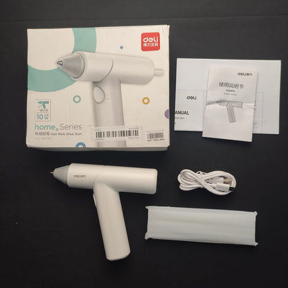 31408 Deli Home Series Hot Melt Glue Gun 10W - White