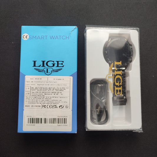 BW0189 LIGE Smart Watch - Steel Strip Black