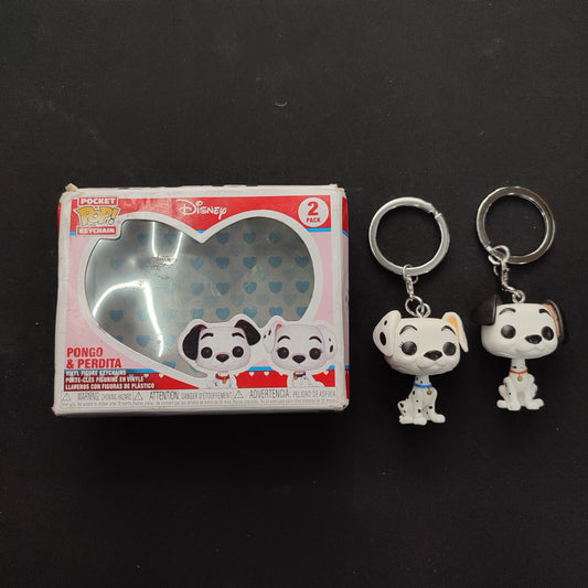 FUNKO Disney 101 Dalmatians Pocket Pop Ketchain Pongo & Perdita P3