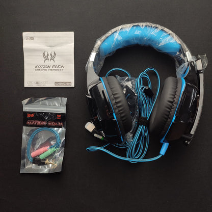 G2000 Kotion Each Pro Gaming Headset - Black/Blue