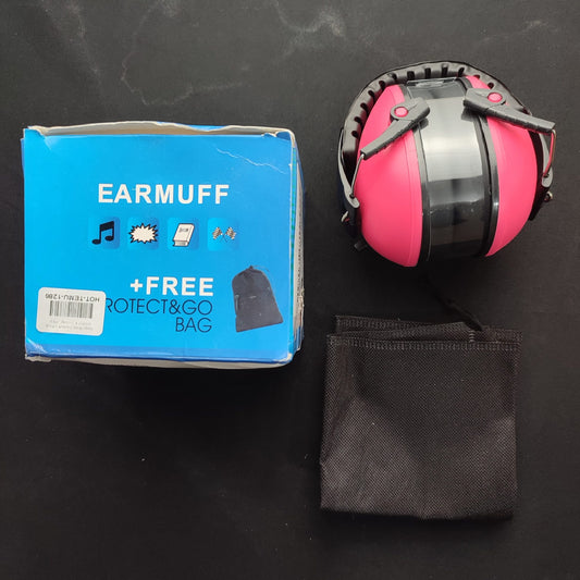 Happy Baby Earmuff + Free protect & Go bag - Pink