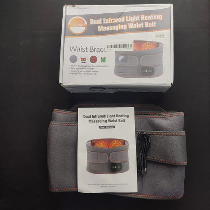 HLX102247 Dual Infrared Light Healting Massaging Waist Belt with Extended