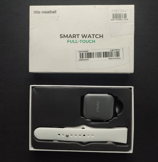 Little Meatball T2 Smart Watch Full-Touch - Light White