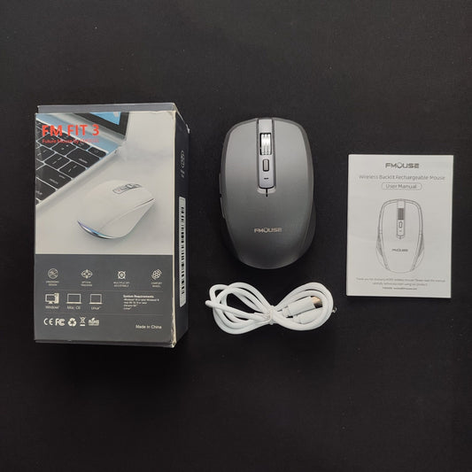 M303 FM FIT 3 Pro FMOUSE Wireless Mouse RGB - Black