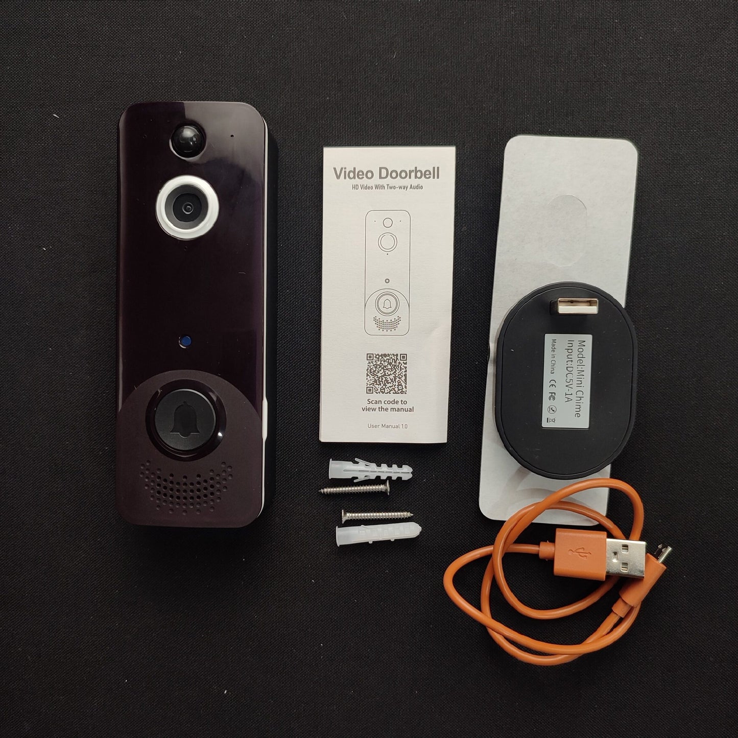 M8 Video Doorbell - Black&White