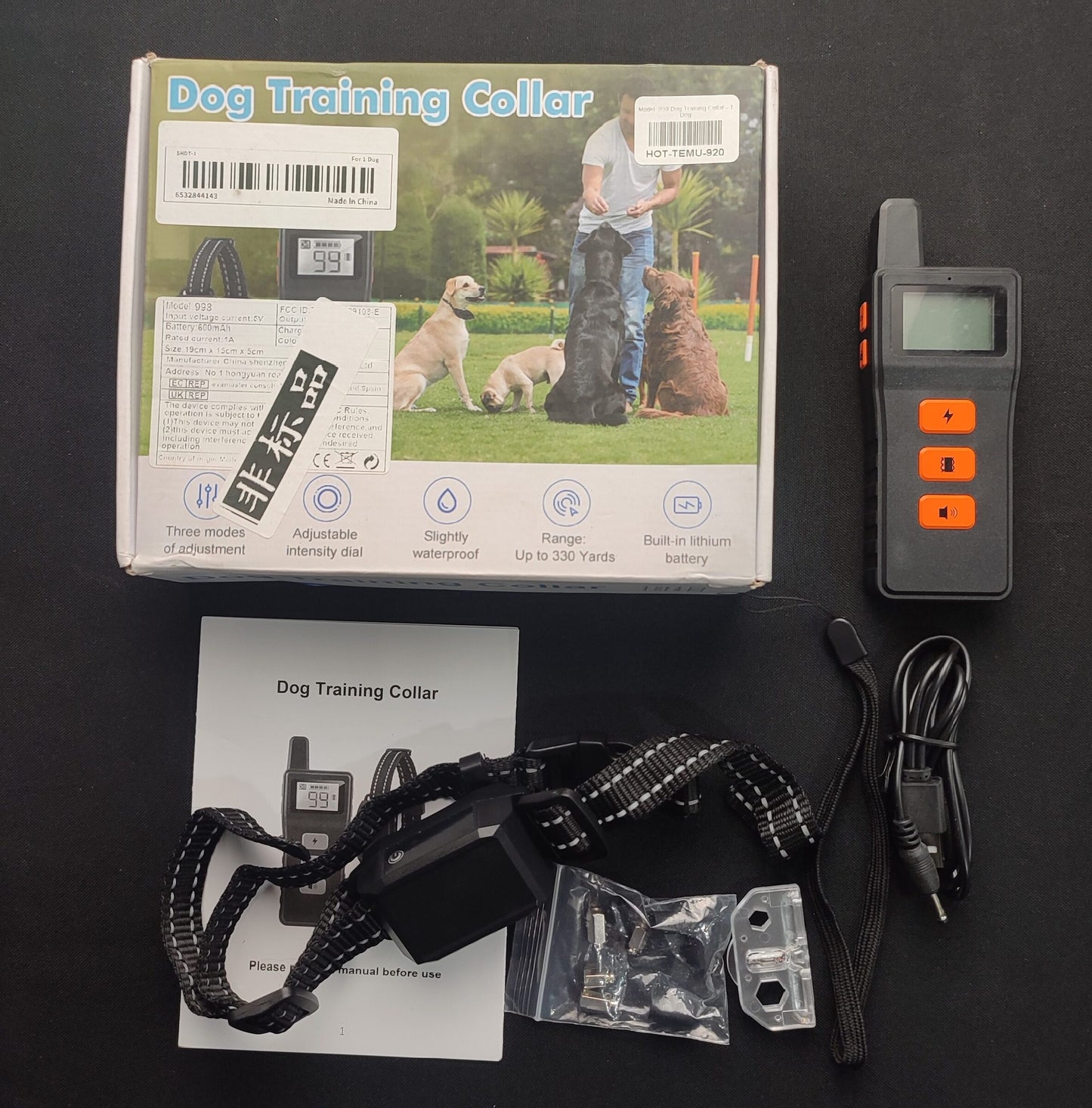 Model: 998 Dog Training Collar - 1 Dog