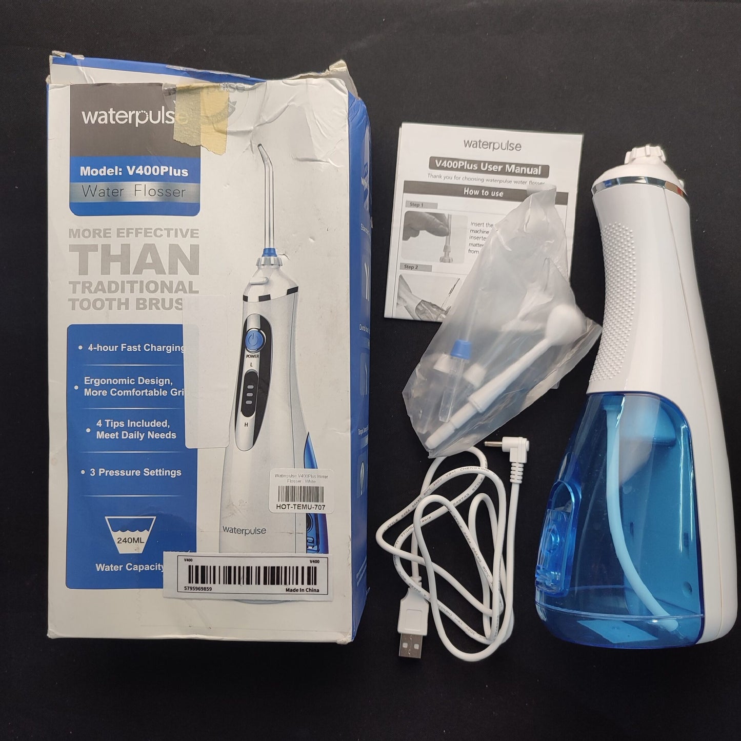 Waterpluse V400Plus Water Flosser- White