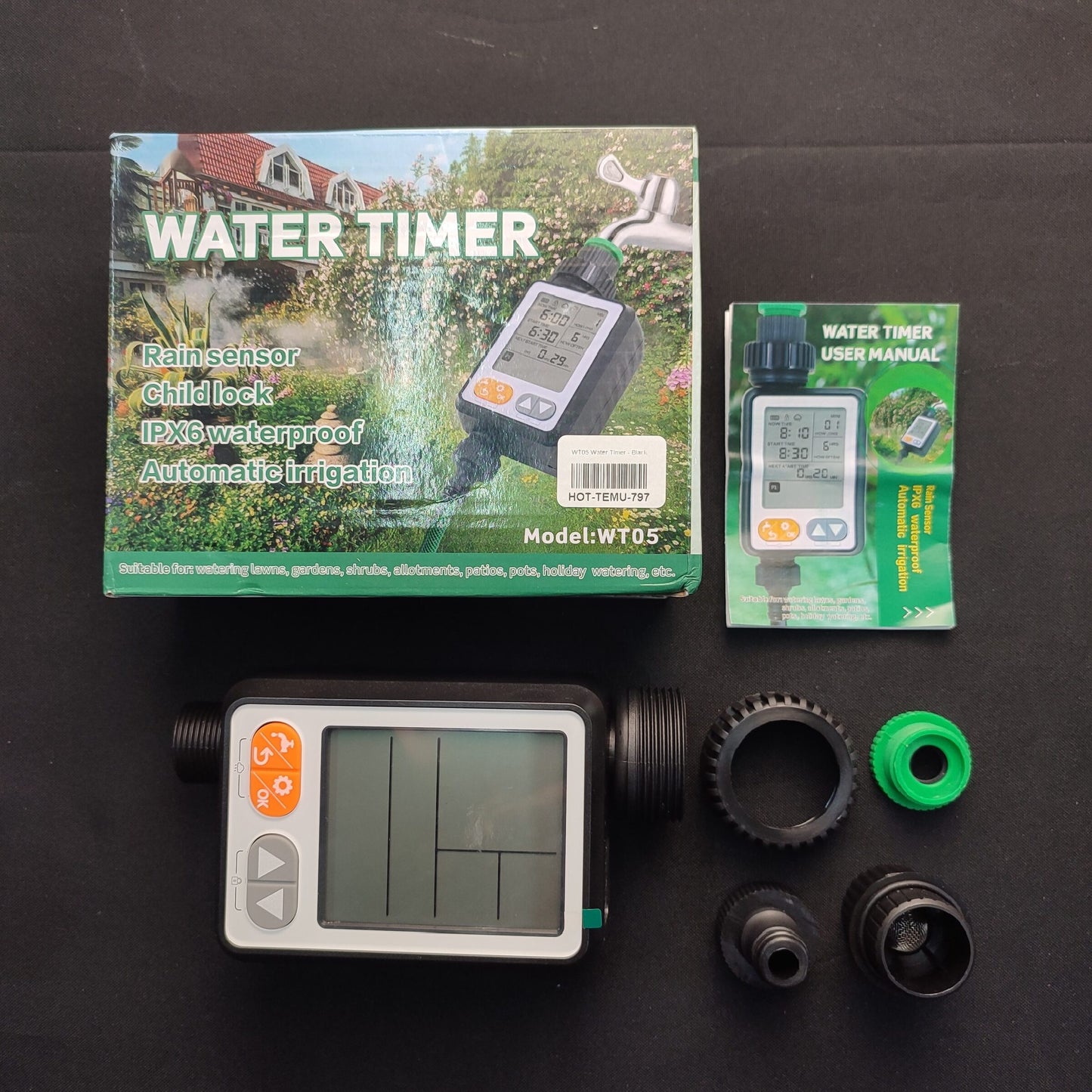 WT05 Water Timer - Black