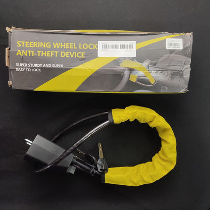 YA-308 Steering Wheel Lock Anti-theft Device - Yellow