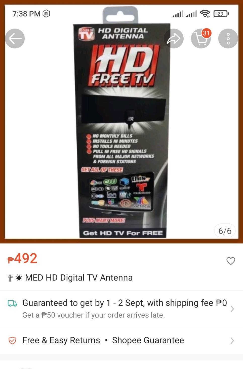 HD DIGITAL ANTENNA HD FREE TV