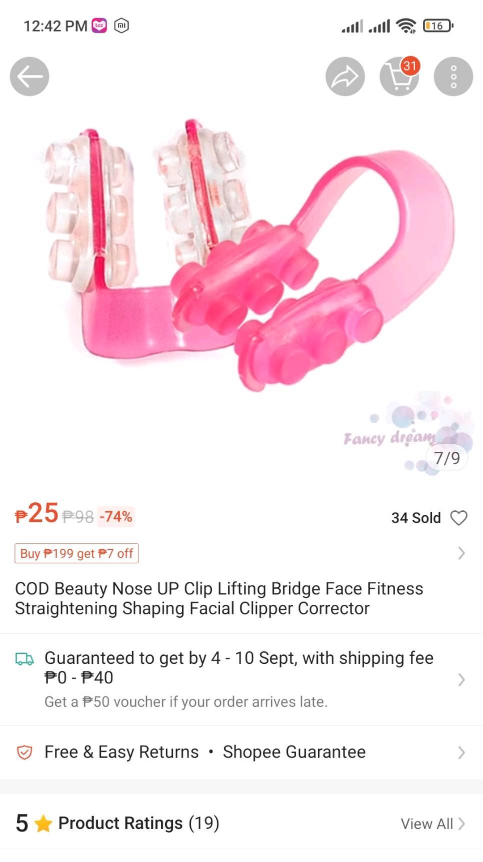 Nose Up Lifting Shaping Clip(No Packaging)