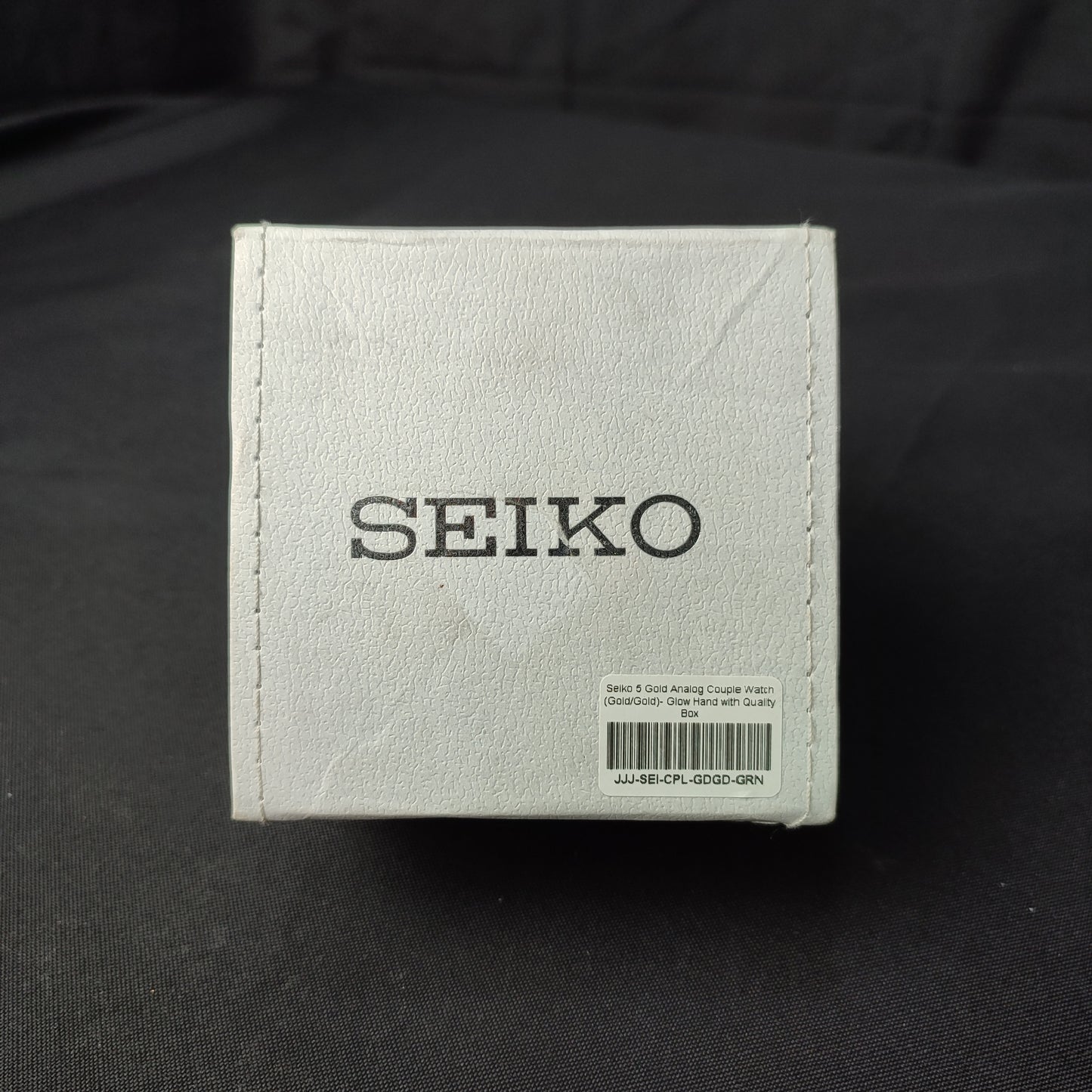 Seiko 5 Gold Analog Couple Watch - White Hand with Quality Box