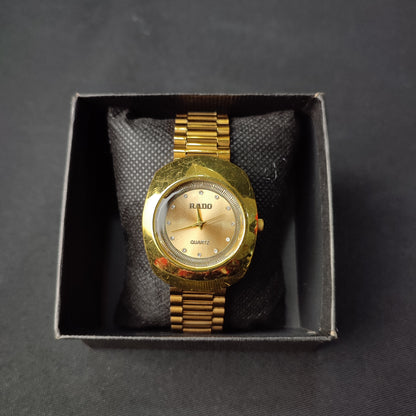 Rado Diastar Men's Gold Analog Watch with Regular Box