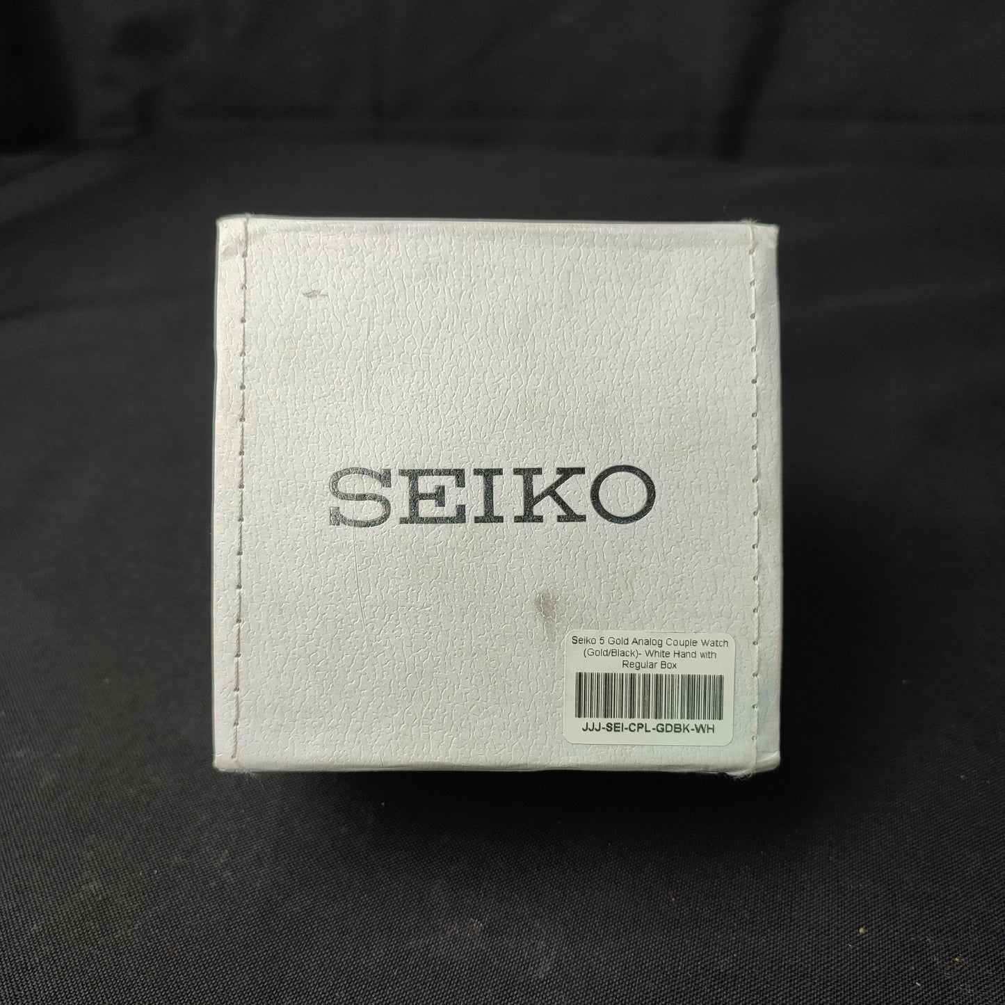 Seiko 5 Gold Analog Couple Watch - White Hand with Quality Box