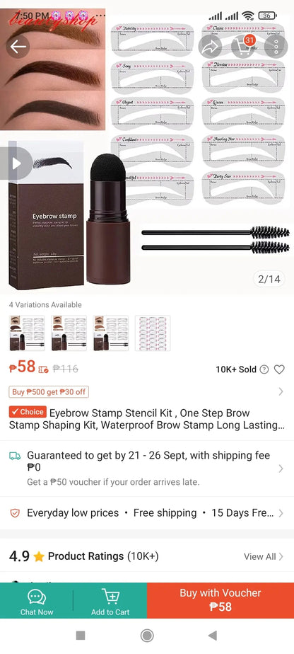 Eyebrow Stamp Set