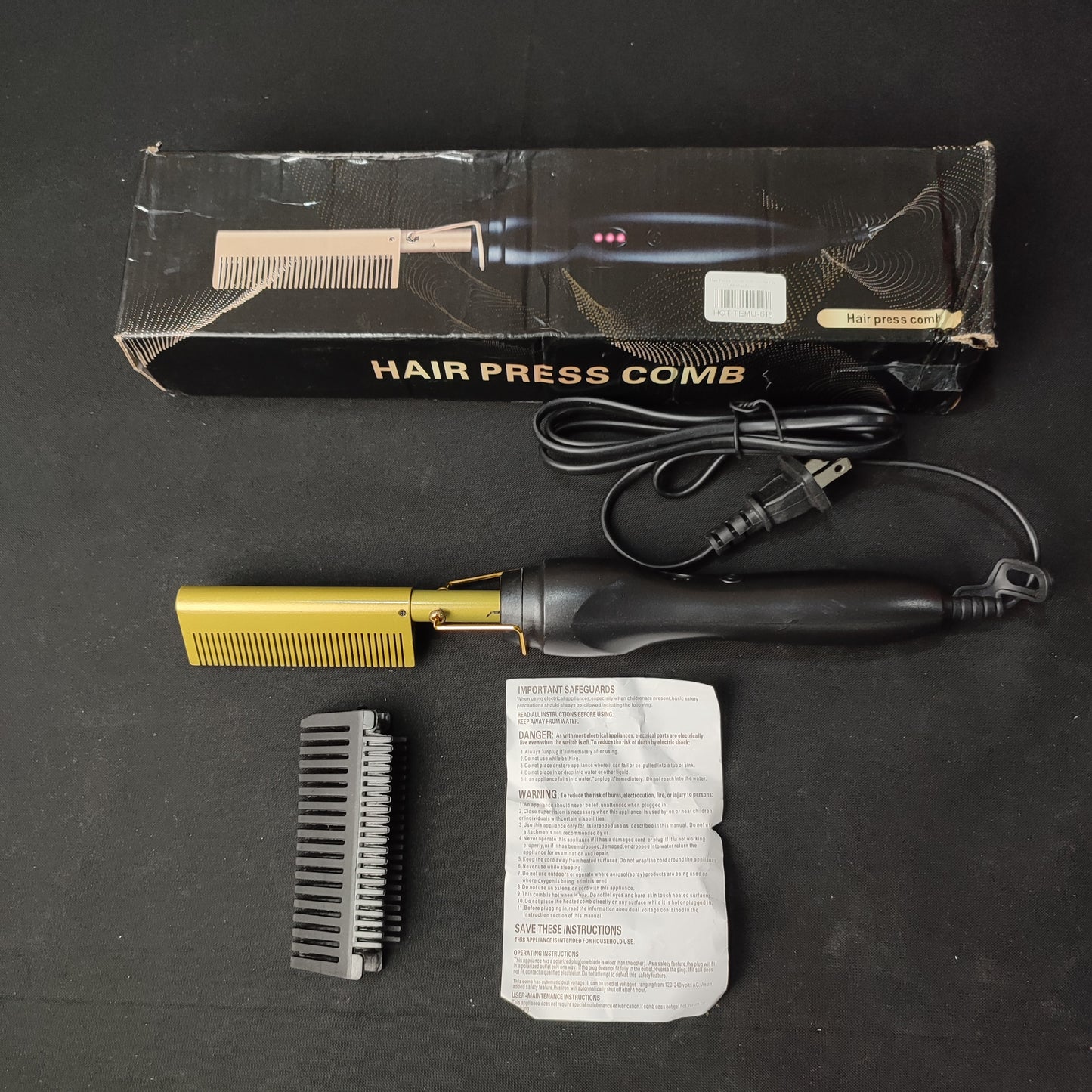 Hair Press Comb Professional For All Hair Types