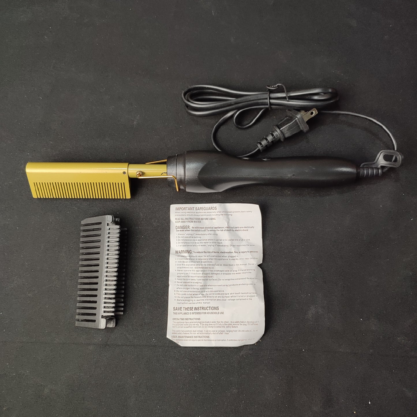 Hair Press Comb Professional For All Hair Types