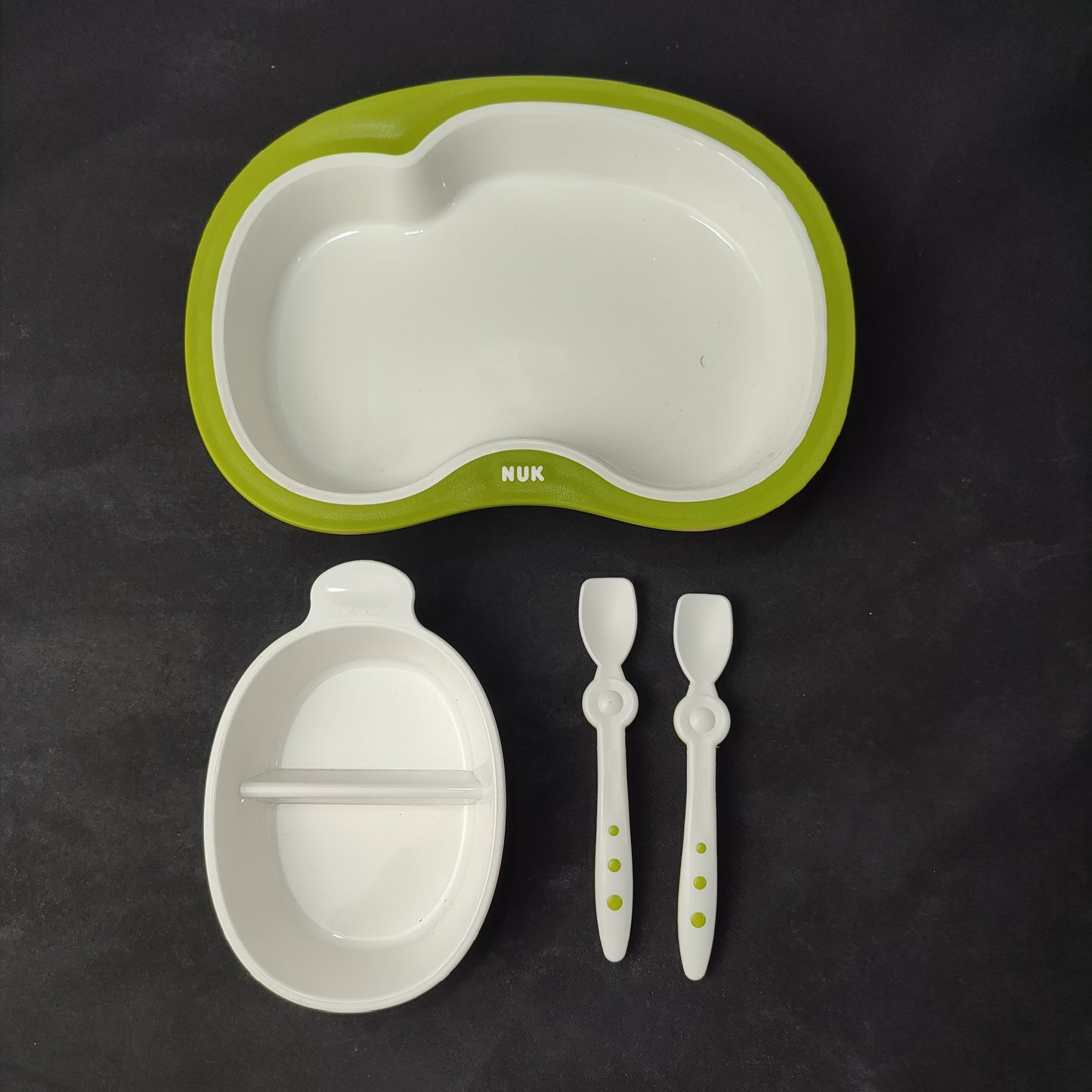 Nuk Plate Tidy Stay Clean Spoon Set