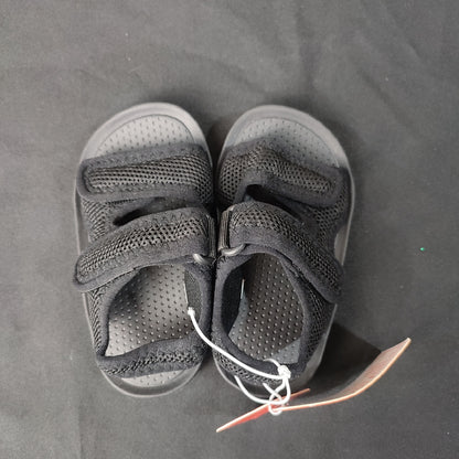 (1XX0CZ)Kids Solid Color Breathable Soft Bottom Mesh Cloth Sandals No Fatigue