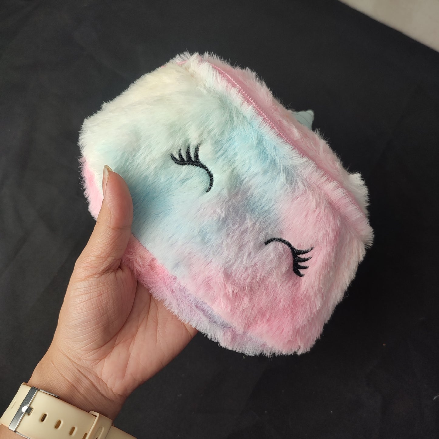 (NADRVU)Cute Unicorn Plush Shoulder Bag For Kids