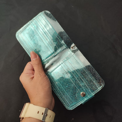 (DKSTZV)Korean Version of The Transparent PVC Folding Coin Purse