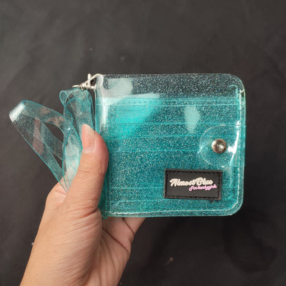 (DKSTZV)Korean Version of The Transparent PVC Folding Coin Purse