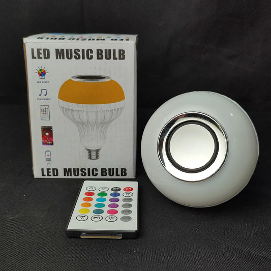 E27 LED Music Bulb with Remote  Bluetooth Speaker