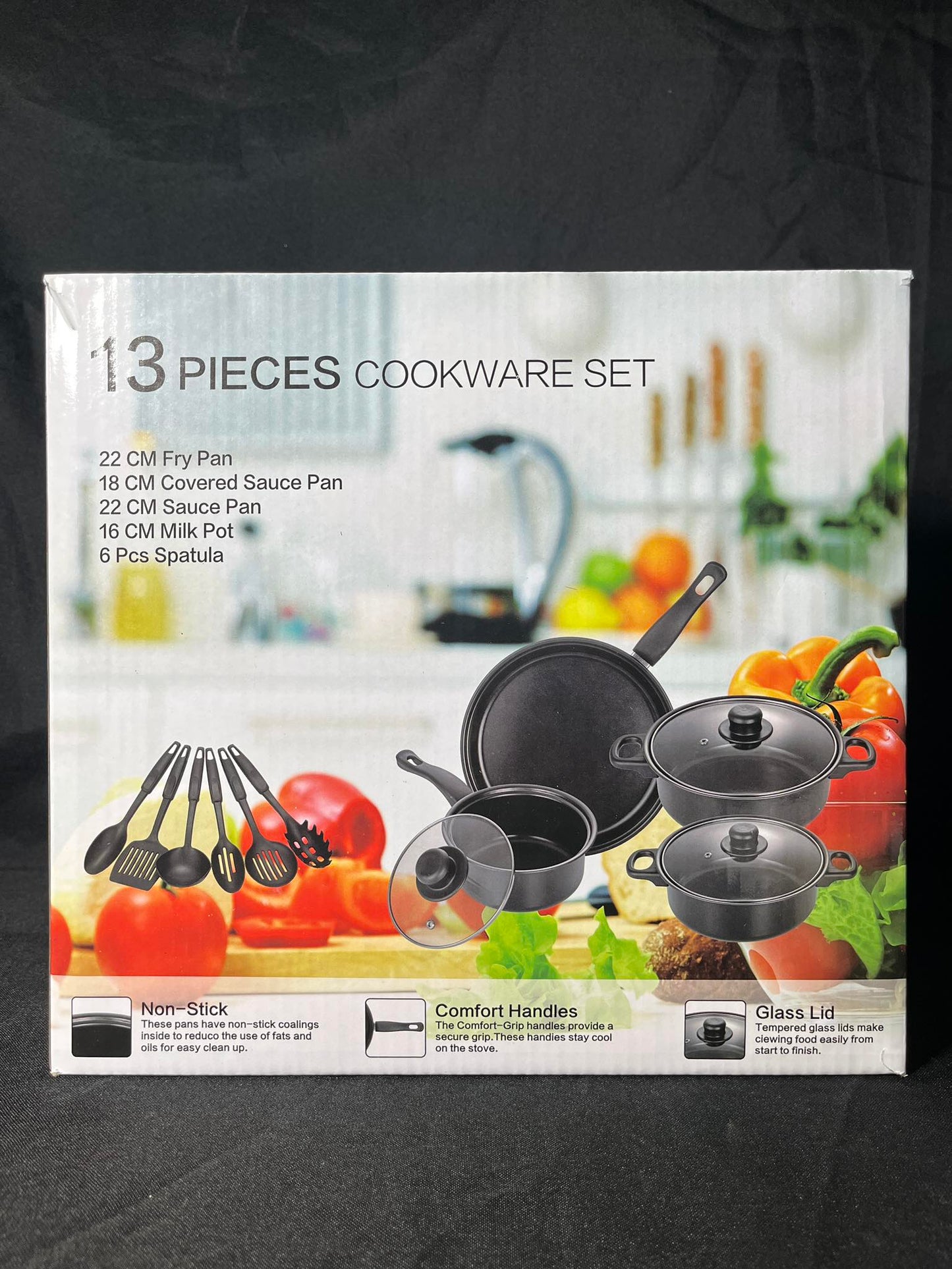 [A1-1171] 13Pieces Cookware Set Non-Stick