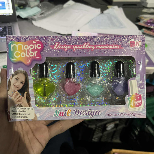 Bei bei ke Magic Color Design Sparkling Manicures Nail Design (4.5ml x 4pcs) - No. K1C157