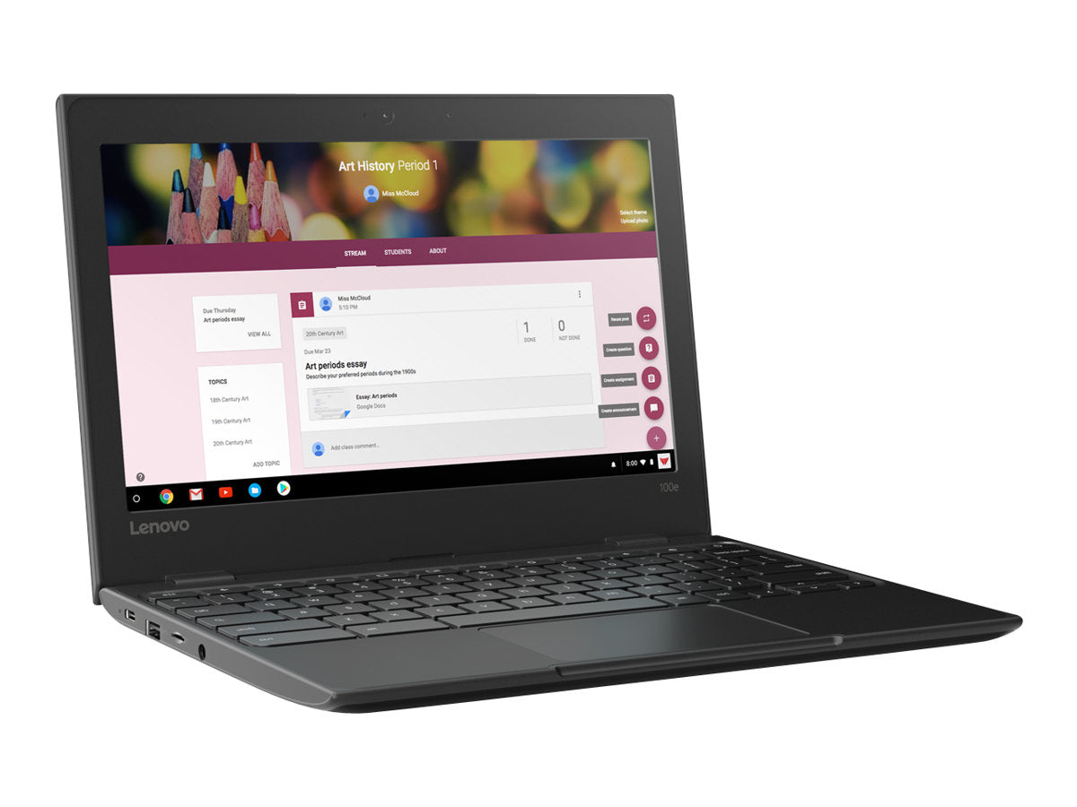 Pre-loved LENOVO 100E 4GB RAM / 32GB ROM (SSD) Chromebook Laptop - (With Playstore) CLASS B
