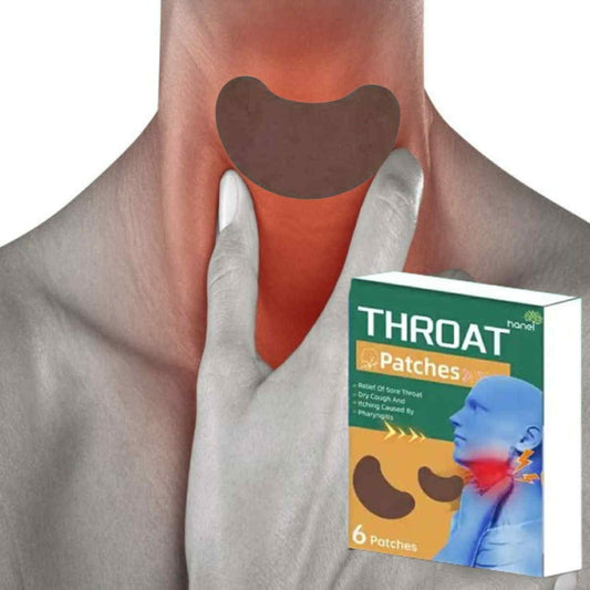 Hanet Throat Patches Sore Throat Reliever (6 Patches)