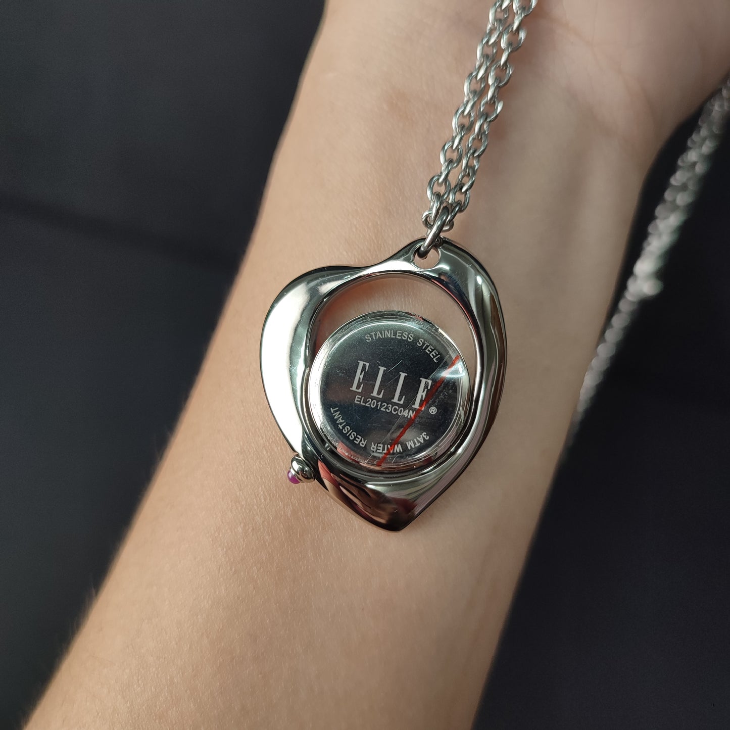 Elle Watch Steel Necklace Heart Shape w/ Box(EL20123C04N)