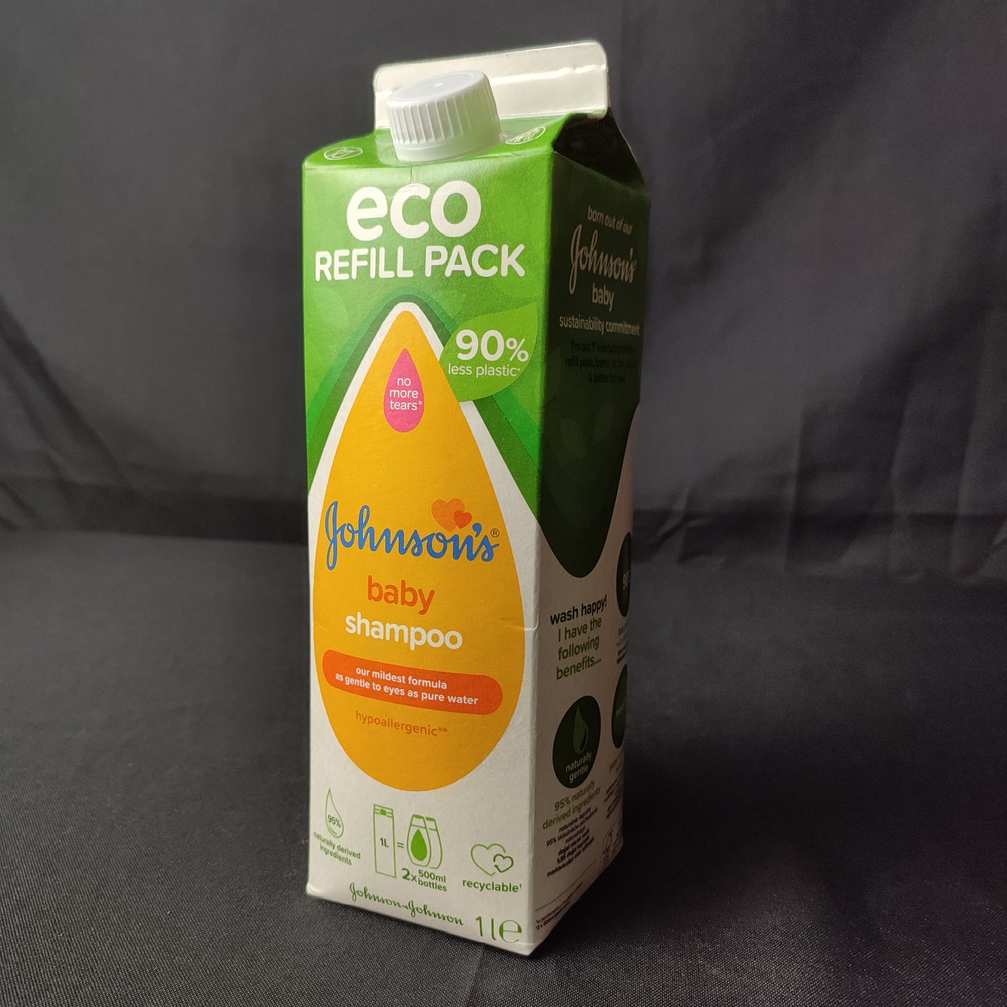 Johnson's Hypoallergenic Baby Shampoo Eco Refill Pack 1 Liter