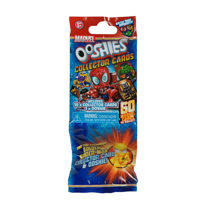 Marvel Ooshies Collector Cards 10 Pack & 1 Ooshie