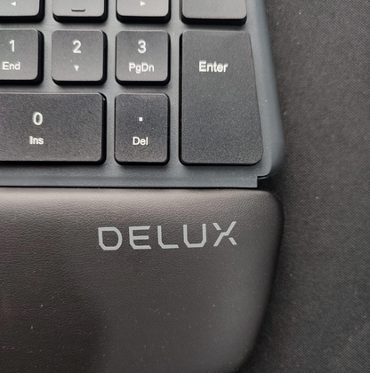 GM901 Delux Wireless Ergonomic Keyboard - Black