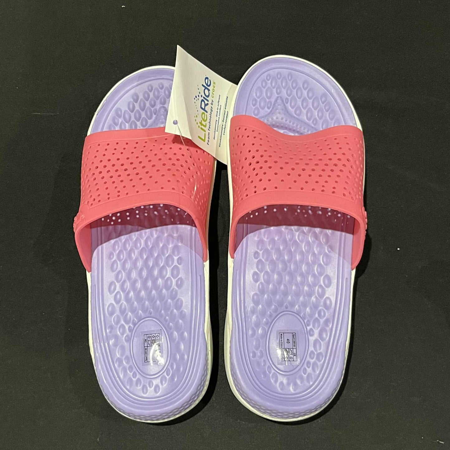 Crocs LiteRide Slide Slippers (Random Design & Sized)