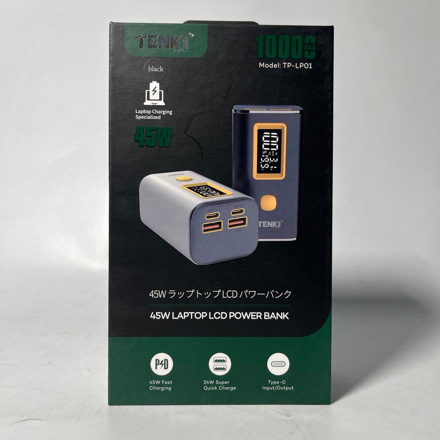 Tenki 45w Laptop LCD Powerbank 10000mAh TP-LP01
