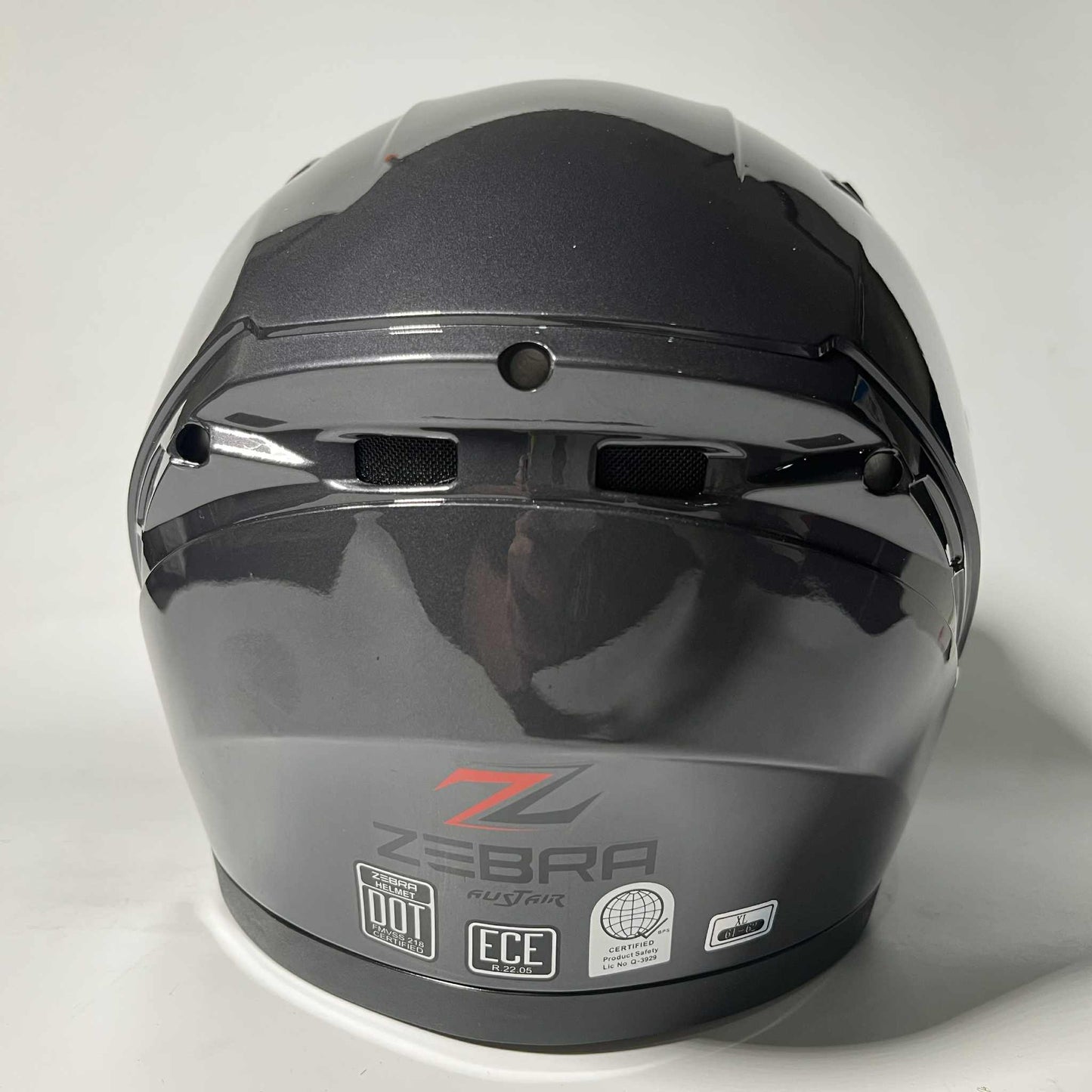 Zebra Dual Visor Full Face Helmet 2024 Alistair (Grey)