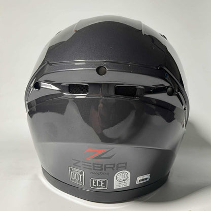 Zebra Dual Visor Full Face Helmet 2024 Alistair (Grey)
