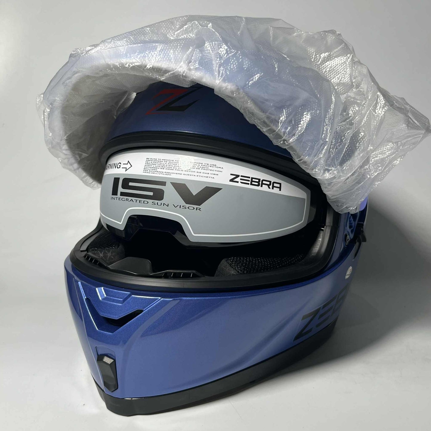 Zebra Dual Visor Full Face Helmet 2024 Alistair (Blue)