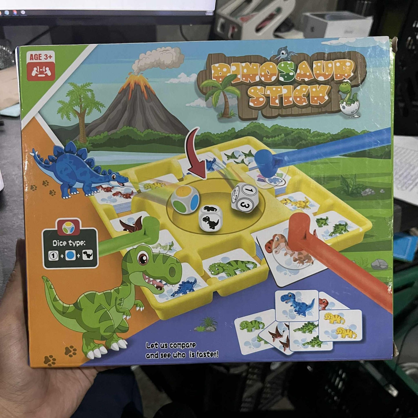 Dinosaur Stick (Dice and Card Game) - No. 005