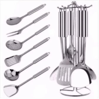[A1-982] Stainless Steel 7pcs Kitchen Tool Set Upscale Kitchenware