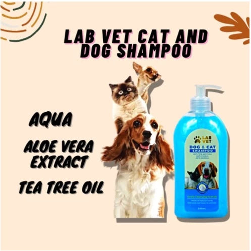 Lab Vet Dog & Cat Shampoo 500ml - Powder Scent