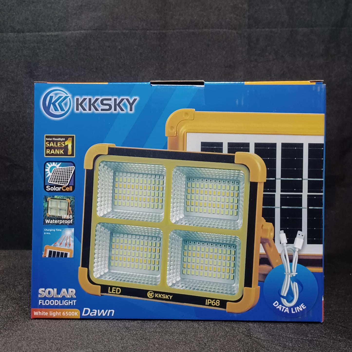 KKSKY Solar Floodlight Emergency Light (White Light 6500K)